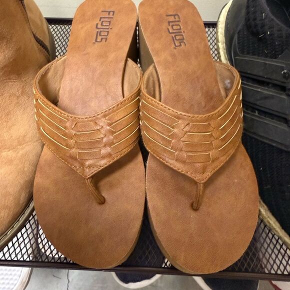 Flojos Brown Sandals Casual Comfort - Picture 8 of 8